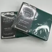 Cannon Royal Family Full Double Flat & Fitted Green Percale Sheets Sequences II