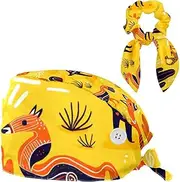 [YTYVAGT] Scrub Caps Women,Scrub Hats Suitable for Women,Animal Cartoon Camel Owl