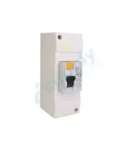 COMPLETE 40 Amp RCD in a 2 Pole Enclosure Switchboard with Din Rail Consumer ...