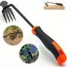 Hand Weed Puller Dual-Action 4-Claw Weeder with Ergonomic Grip Garden Tool Ideal
