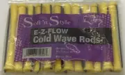 ST-356-YLLO BEAUTY SALON EZ COLD WAVE HAIR PERM RODS - 1 DOZEN YELLOW LONG