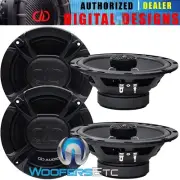 4 DD AUDIO E-X6.5B 6.5" 125W 4-OHM 2-WAY SOFT DOME TWEETERS COAXIAL CAR SPEAKERS