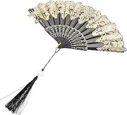 NOLITOY Vintage Folding Fan for Women Lightweight Handheld Decor Portable European Style Accessory for Parties Cosplay and Photography for Culture Enthusiasts
