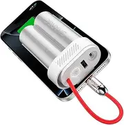 SHARGE Power Bank 10000mAh 30W Portable Charger with Built-in Type C Cable USB-C and USB-A Port Battery Pack for iPhone 16/15 Galaxy S24 iPad Pixel 9