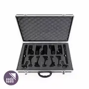 BravoPro DR771 7-Piece Microphone Set for Drums with Carry Case and Mounts