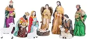 Modern Nativity Scene Set, Nativity Scene Set, Resin Christmas Nativity Sets, Nativity Tabletop Scene Sculpture, Traditional Nativity Set, Portable and Ideal for Christmas Decoration
