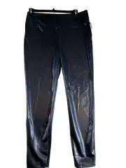 Seven 7 Faux Leather Leggings Womens XL Black Stretch Pants High Waist NEW