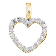 1/10CT-Diamond GIFT HEART PENDANT