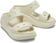 Crocs Unisex Classic Crush Sandal BONE US Men's 8 Women's 10 / EUR 41-42