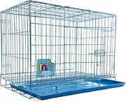 Midwest Homes for Pets Dog Crates Cage Kennel 24 Inch - Age 2-4 Month & Adult Cats Crate (24Lx17Wx18H) - Sturdy Metal Construction - Portable & Foldable Design - Color: Violet