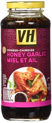 VH Honey Garlic Cooking Sauce (12 Pack), 341ml/11.5oz/Jars,