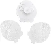 AUTSUPPL Facial Brush Set 3pcs Silicone Octopus Shape Gentle Cleansing Skincare Non-abrasive Face Pad