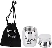 GALPADA 1 Set Pet Cremation Urn Ashes Storage Pot with Bag Simple Design for Pet Ashes Practical Keepsake Box Fine Workmanship and Smooth Finish