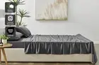 Matt Blatt Bamboo Cotton Bed Sheet Set (Charcoal, Single), Bed Sheets, Bed &