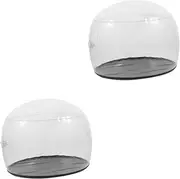Kisangel 2pcs Hat Display Tool Cap Display Stand Plastic Hat Holder Rack Shop Storage