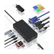 Microsoft Surface Dock with Triple Display Dual HDMI +VGA, 12-in-1 Surface Do...