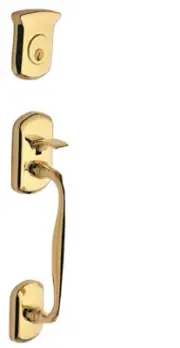 Baldwin TAHOE 85325.003.LHRH LEFT OR RIGHT LIFETIME BRASS Handleset W/ Int.LEVER