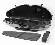 HalfMoon Violin Case-HQ Polycarb-BrushedBlue