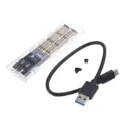 Lightweight M.2 PCIe SSD Box USB 3.2 TypeC Dual-Protocol Hard Disk Case- Box