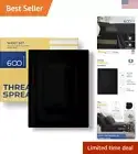Luxury Queen Size Black Cotton Sheet Set - 600 Thread Count - Hotel Bed Sheets