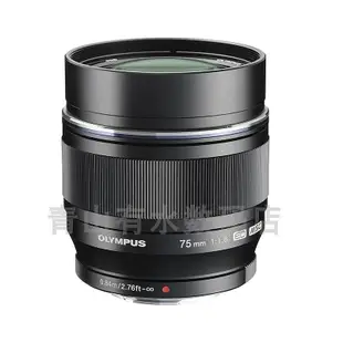 相機鏡頭奧林巴斯Olympus數碼相機鏡頭75mmF1.8遠攝定焦人像 M4/3卡口微單