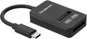 Simplecom SA506 NVMe/SATA Dual Protocol M.2 SSD to USB-C Adapter Converter USB 3.2 Gen 2 10Gbps