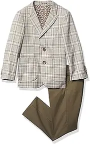 [Isaac Mizrahi] Boy's Plaid Contrast Blazer