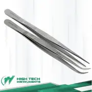Micro Forceps Tweezers 6" (15cm) Jewelers Hand Craft Electronic Fine Tip STR+CRV
