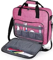 BAGLHER | Embroidery Storage Bag,Multifunctional Embroidery Project Bag,Large-Capacity Embroidery Kit (Embroidery Thread and Consumables) Storage Bag,with Shoulder Strap.(Bag Only) Green