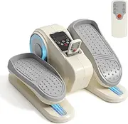 SogesGame Under Desk Elliptical Machine, Ellipse Leg Exerciser for Seniors, Portable Seated Pedal Exerciser with 12 Level Speeds, Manual & Auto Mode