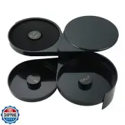 MYFULLY 3 Tier Bar Glass Rimmer Bartender Tool with Sponge Rotating Trays Sal