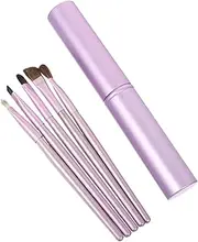 EPIGEIST 5Pcs Cosmetic Eye Brush Professional Eyeshadow Makeup Tools with Case Hair Blending Brushes for Smooth Application and