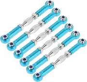 Vaguelly 6Pcs Aluminum Turnbuckle Rod Linkage for Truck Buggy Upgrade Parts Blue Machined Replacement
