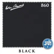 7' Simonis 860 Pool Table Cloth - Black - AUTHORIZED DEALER