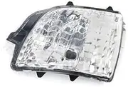 QASULER For VOLVO, XC70 XC90 2007-2014 Rearview Wing Door Side Mirror Turn Signal Light Indicator Lamp Cover No Bulb(1pc right) Car Side Mirror Indicator Light(BLACK 1pc Left)