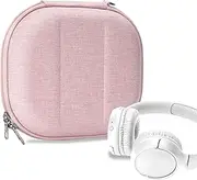 Geekria NOVA On-Ear Headphones Case Compatible with JBL Tune 510BT, Tune 660NC, Tune 560BT, Tune 500BT, Jr 310BT Case, Replacement Hard Shell Travel Bag with Cable Storage (Pink)