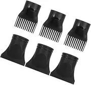 HEALSOPTHY 6pcs Hair Dryer Nozzle Diffuser Professional Hair Styling Tools for Home and Salon Use Includes and Diffuser Attachments Lightweight Travel-friendly Design