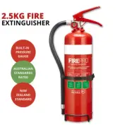 FirePro 2.5kg Fire Extinguisher Dry Powder Car Boat Home Caravan Pro W/ Bracket