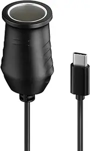 65W Type C Male To 9V Car Socket Female Step Up Converter Cable For Driving Recorder Car DVR