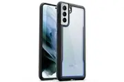 For Samsung Galaxy S21 Case Heavy Duty Shockproof Clear Slim Cover-Blue