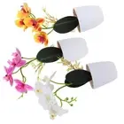 3 Pcs Artificial Flower Bonsai Vivid Faux Bouquet Ornament Plants