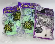 Halloween Spider Webs & Webbing Bundle - 3 Super Stretch Cobweb Packs