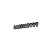 Grey Pneumatic 9710 10 Piece 1/4" Drive 6 Point Fractional Impact Socket Set