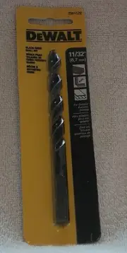 DEWALT DW 1122 11/32" BLACK OXIDE GENERAL PURPOSE DRILL BIT