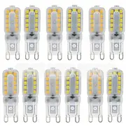 10pcs G9 LED Light Dimmable bulb 3W 5W SMD 2835 Spotlight For Crystal Chandelier Replace 20W 30W Halogen Lamp Lighting AC 220V