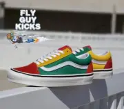 Vans UA Old Skool 36 DX Red Emerald Green Yellow White VN0A38G2XFM Shoe Sneaker