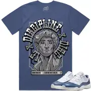 Jordan 11 Low Diffused Blue 11s Sneaker Tees - Shirt to Match - OREO DISCIPLINE