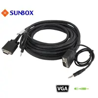 在飛比找PChome24h購物優惠-SUNBOX 1.8米 VGA 公公線+Audio