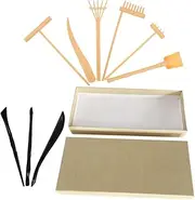 1 Set Sand Rake Tool Zen Garden Accessories Rake Adornments Sand Tray Miniatures Rake Mini Sand Table Rake Zen Garden Kit Rake Crafts Sand Table Rakes Mini Rakes Plastic