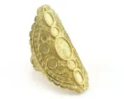 Ring Adjustable Ring Setting - Raw Brass 18mm 8US inner size - Adjustable 3020
